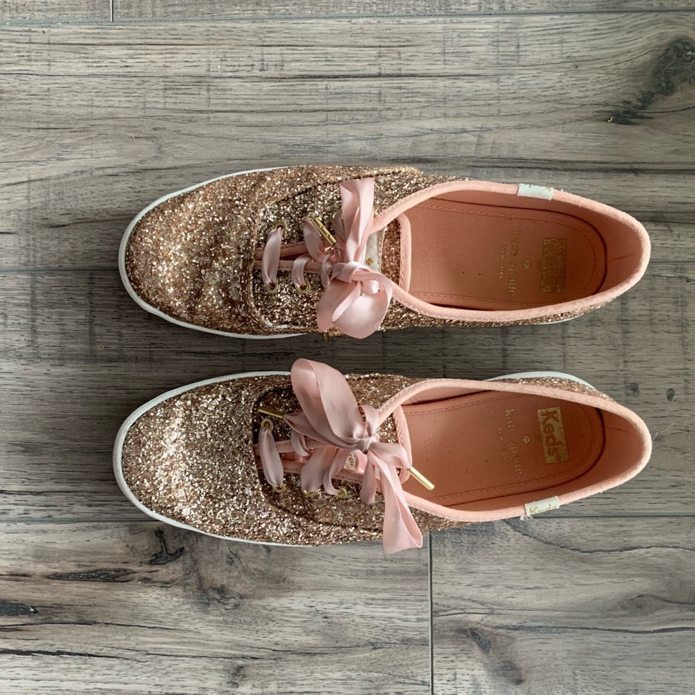keds x kate spade new york glitter sneakers